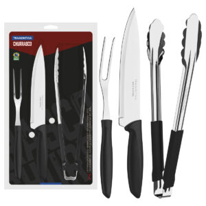 Kit para Churrasco 3 Peças Plenus Preto - foto 1