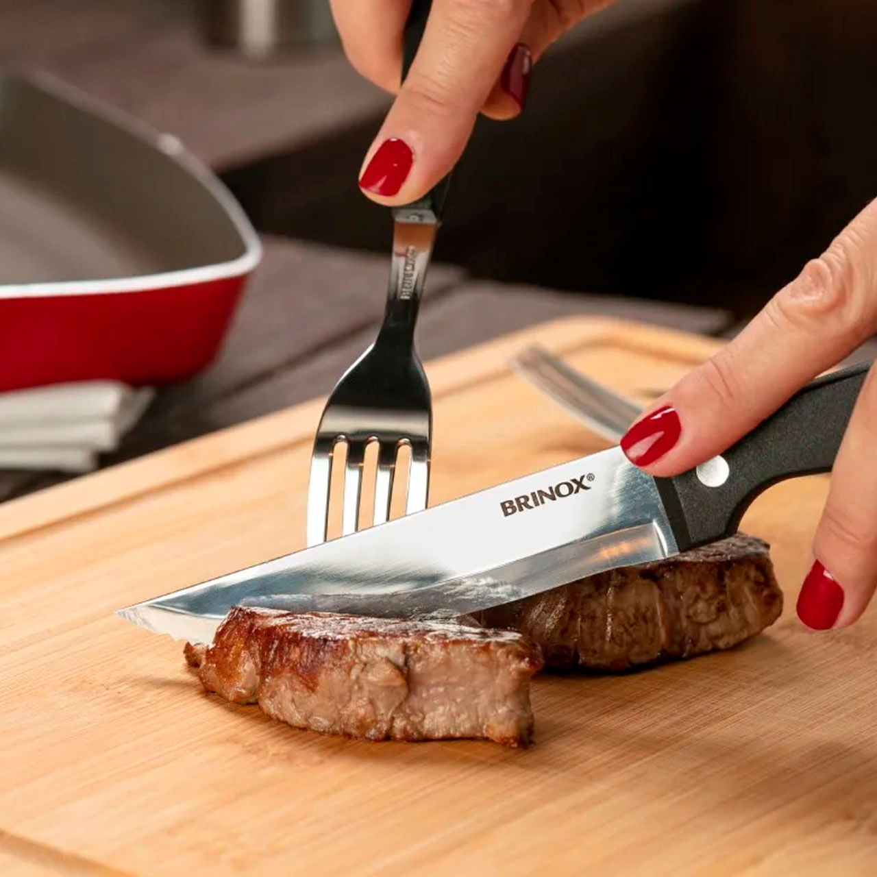 Jogo de Talheres para Churrasco Brinox Jumbo 12 Peças - foto 2
