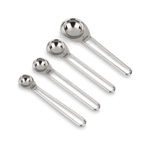 Conjunto Medidor Colher Brinox 4 Peças Aço Inox
