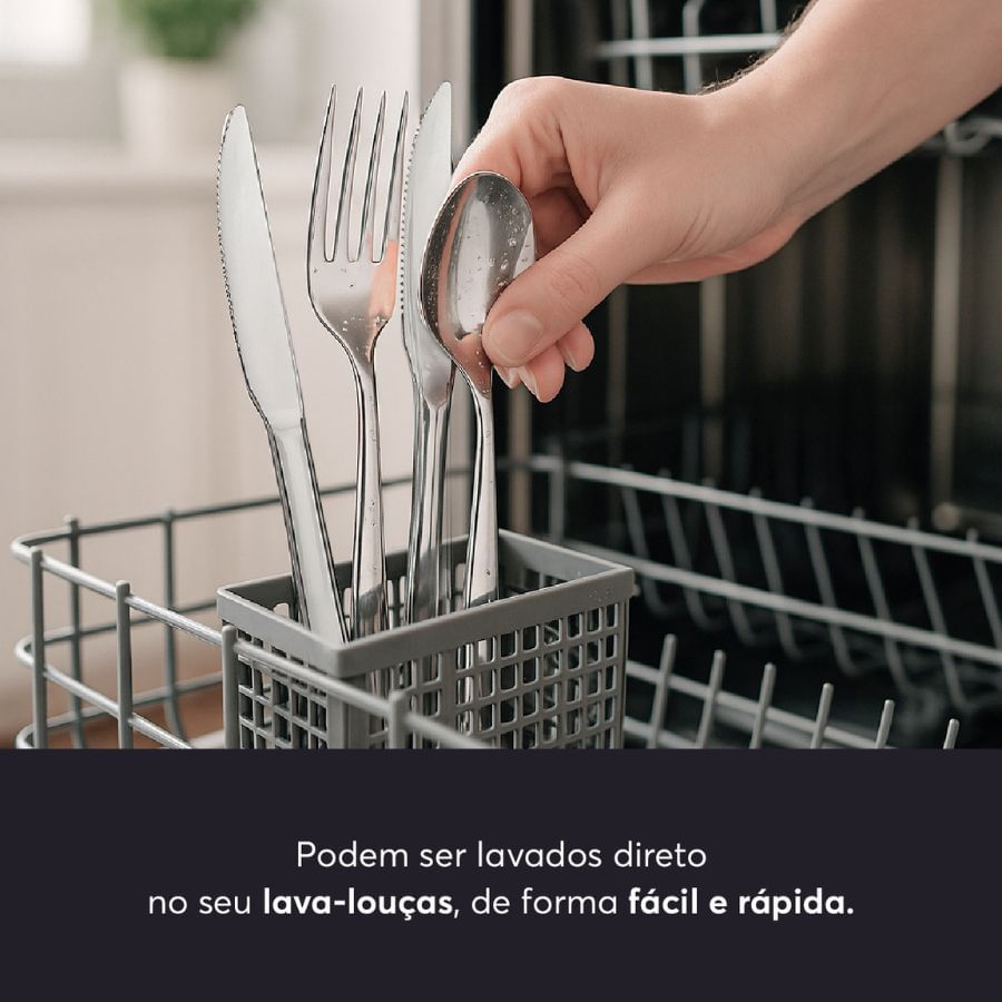 Faqueiro Brinox Turim 24 Peças Aço Inoxidável - foto 3