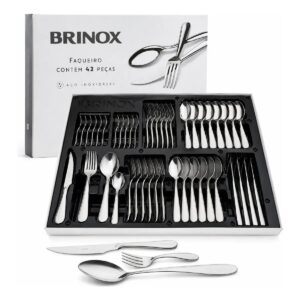 Faqueiro Premium Brinox Bellagio 42 Peças Aço Inox - foto 1