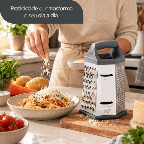 Ralador 6 Faces 20 cm Brinox Top Pratic Aço Inox - foto 4