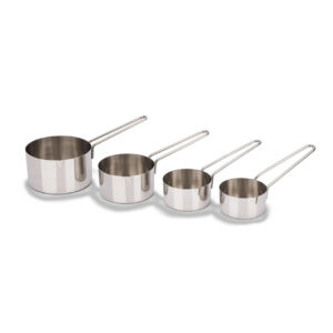 Conjunto Medidores Xícara Aço Inox Brinox Top Pratic 4 Peças
